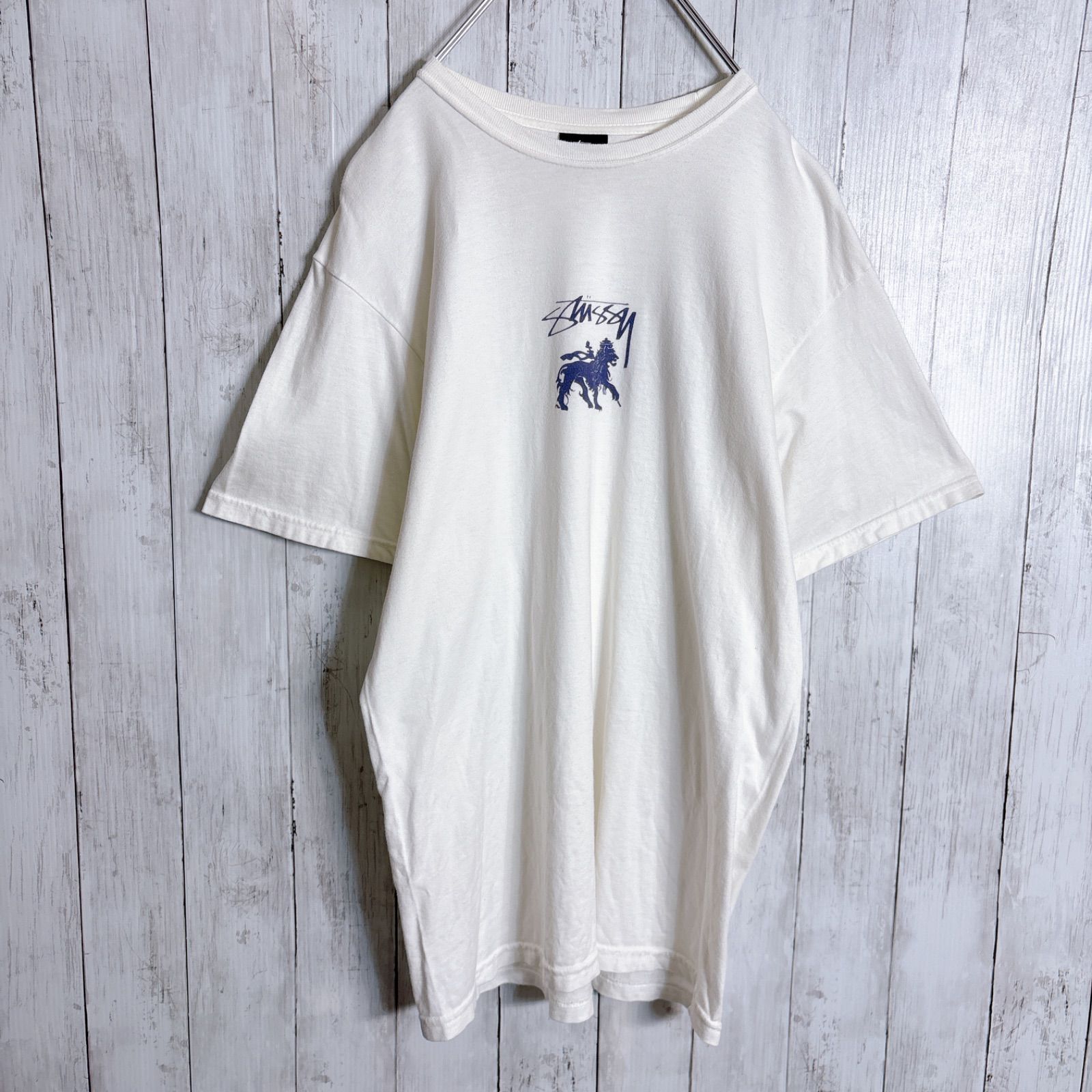 国内正規品】ステューシー STUSSY ラスタライオン ホワイト 半袖T
