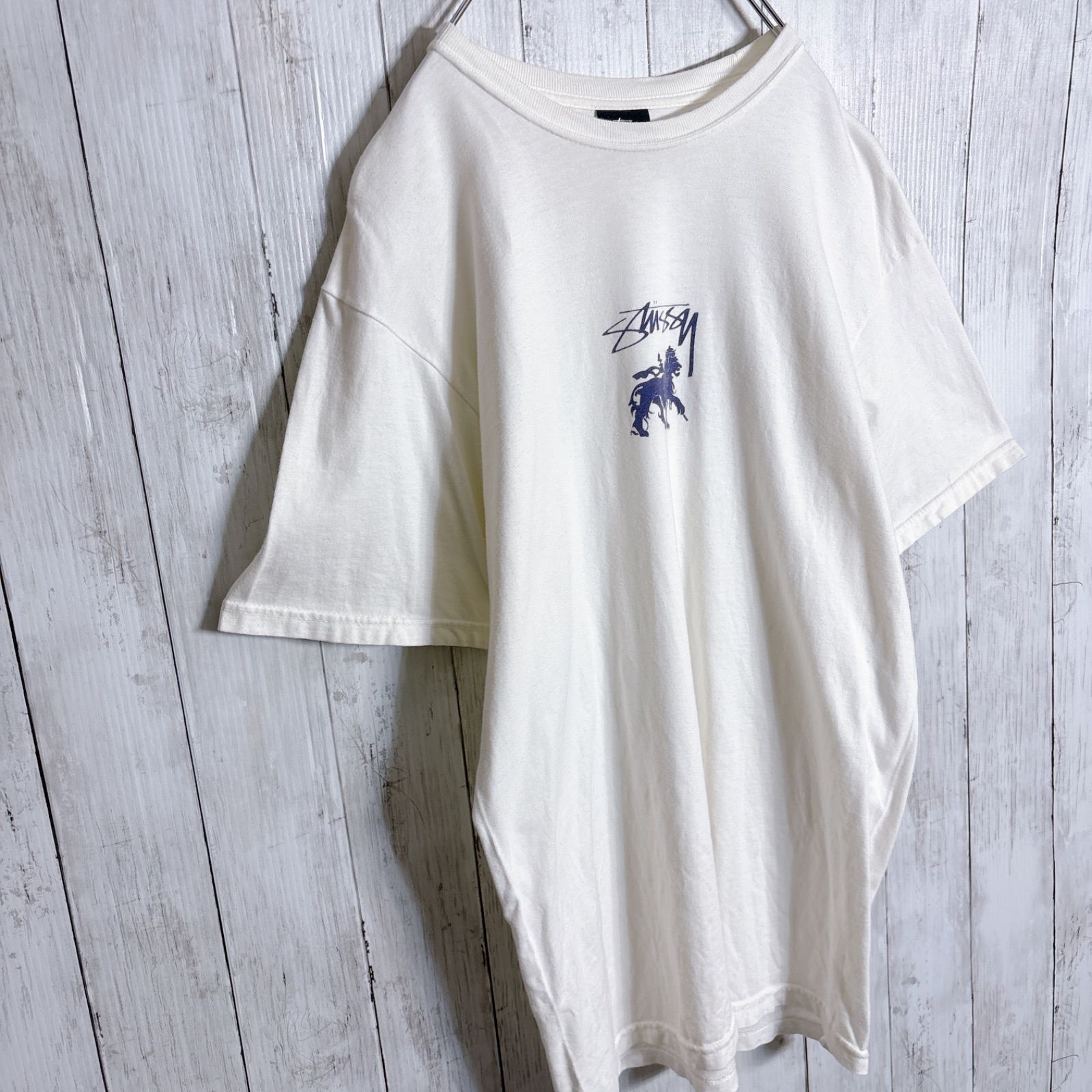 国内正規品】ステューシー STUSSY ラスタライオン ホワイト 半袖T