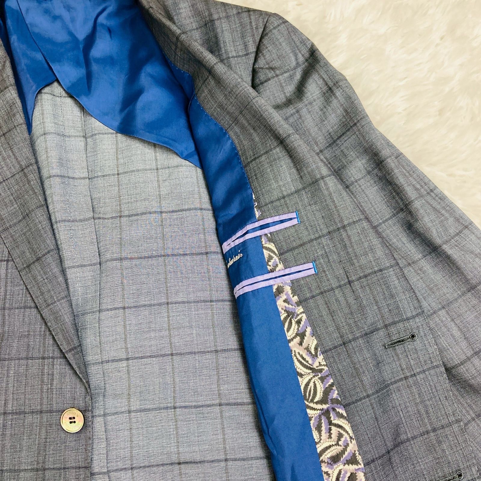 LANVIN COLLECTION ランバンコレクション ジャケット シルク チェック