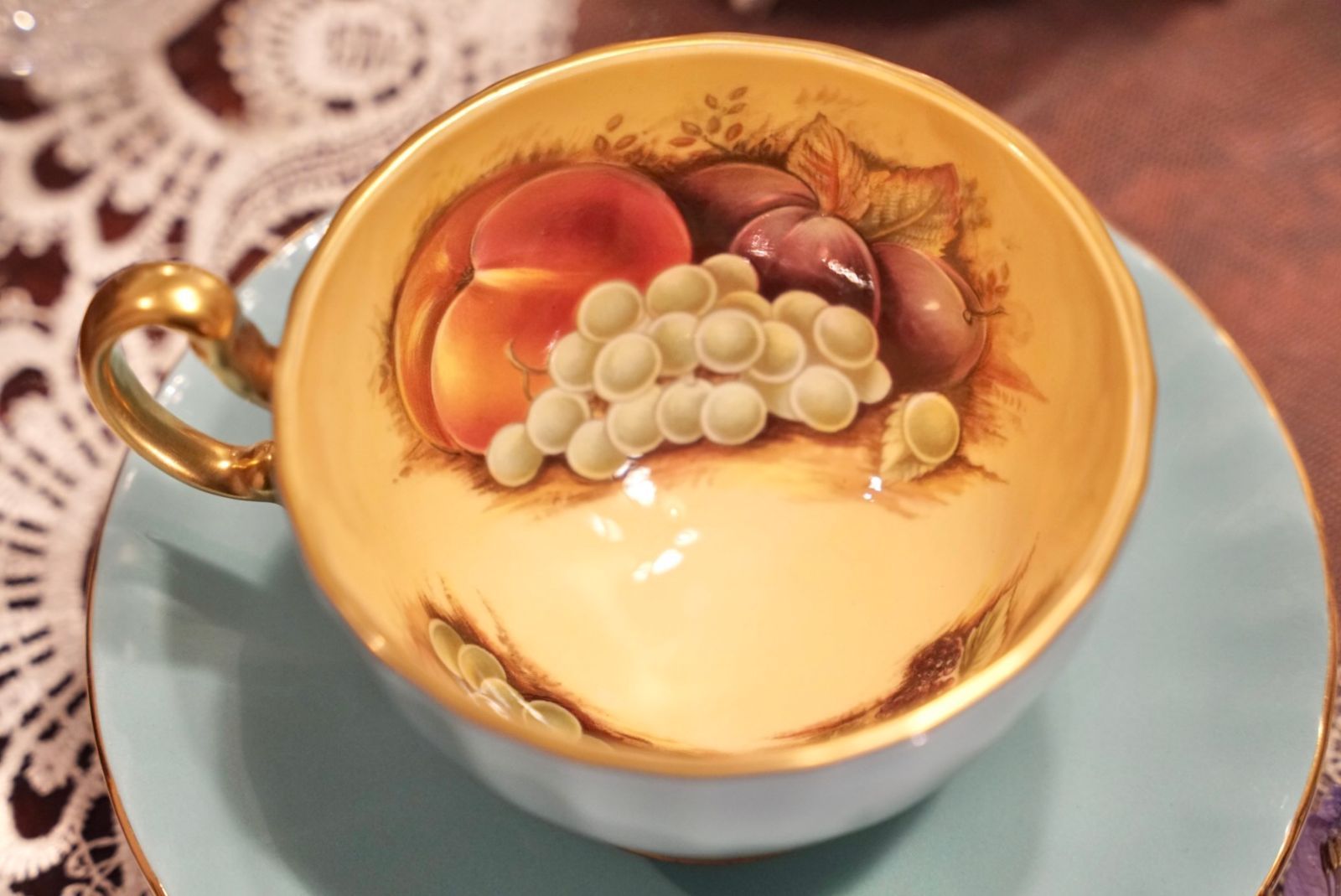 Aynsley】エインズレイ Orchard Gold オーチャードゴールド ティー