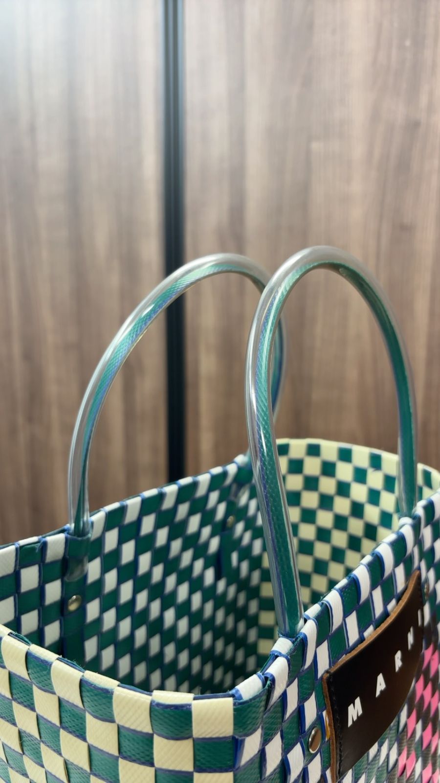 やま MARNI フラワーカフェ ピクニックバッグ バスケット カゴ マルニフラワーカフェ Mバスケット MARNI FLOWER CAFE】ピクニック