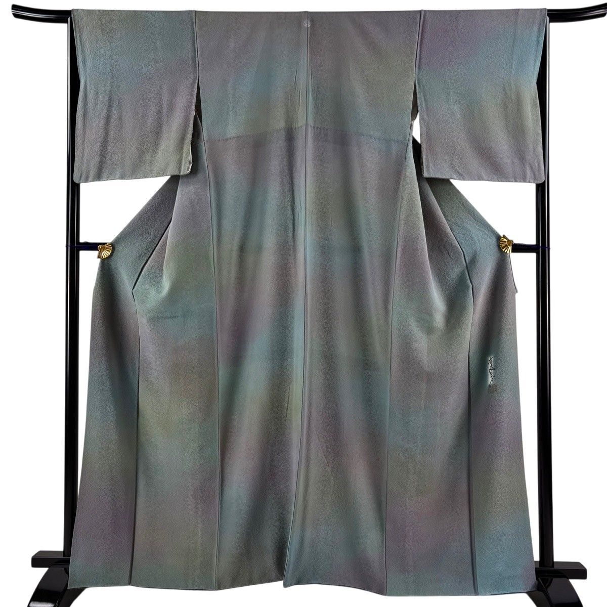 美品　縮緬小紋　丈162.5 裄67.5 小紋 身丈162cm 裄丈65cm 正絹 美品 秀品 - 小紋 身丈162cm 裄丈65cm M