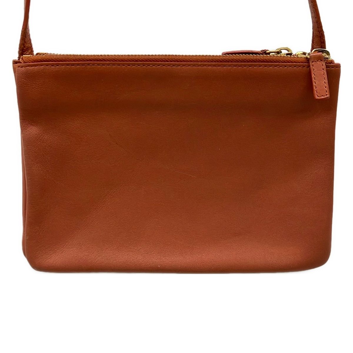 CELINE(セリーヌ) ショルダーバッグ トリオ ブラウン レザー - メルカリ