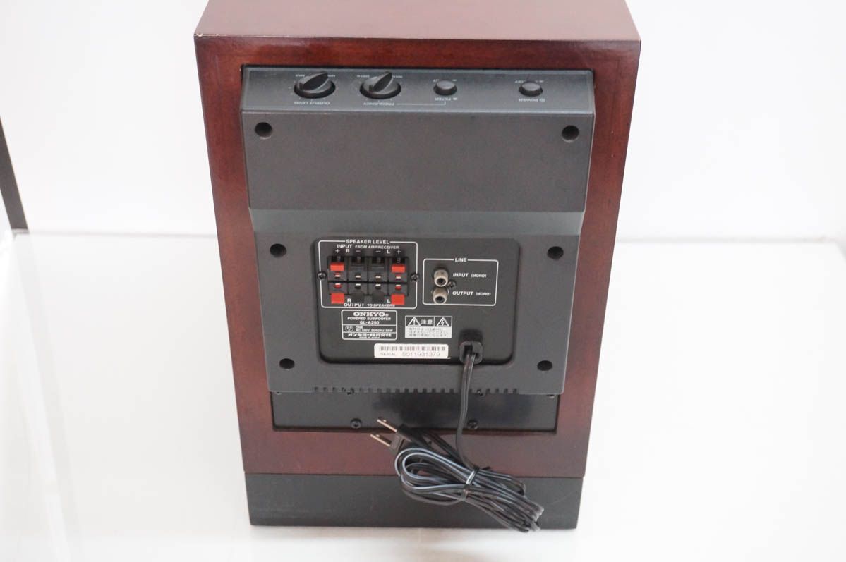 中古】ONKYOオンキヨー アンプ内蔵サブウーファーシステム SL-A250