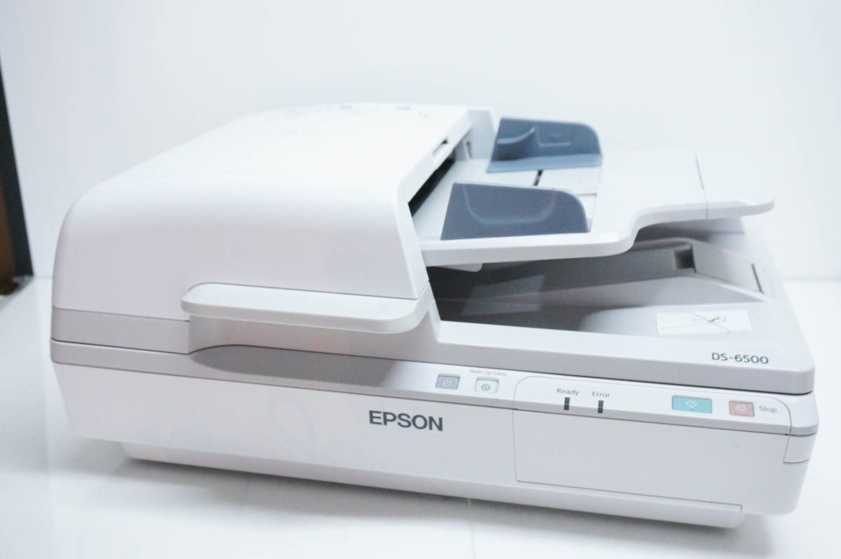 【中古】C EPSONエプソン A4対応 ADF搭載フラットベッドスキャナー DS-6500