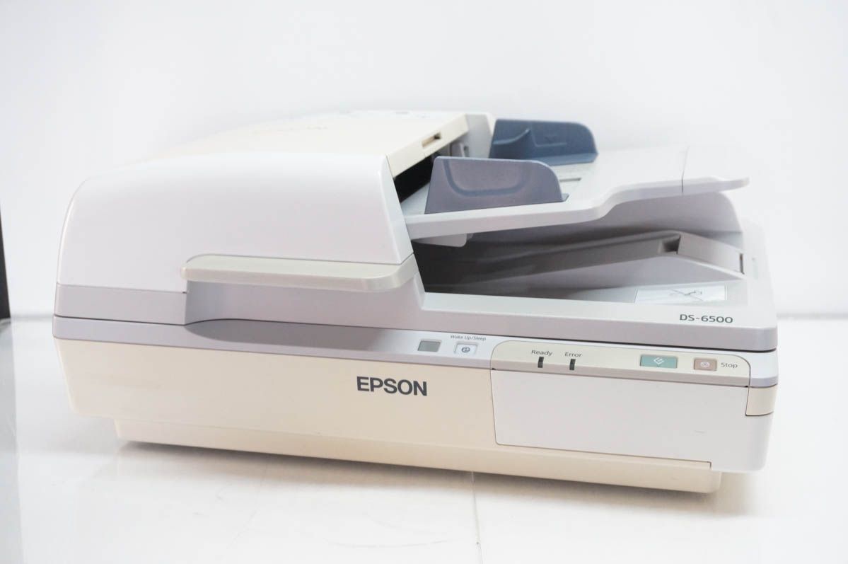 【中古】EPSONエプソン A4対応 ADF搭載フラットベッドスキャナー DS-6500