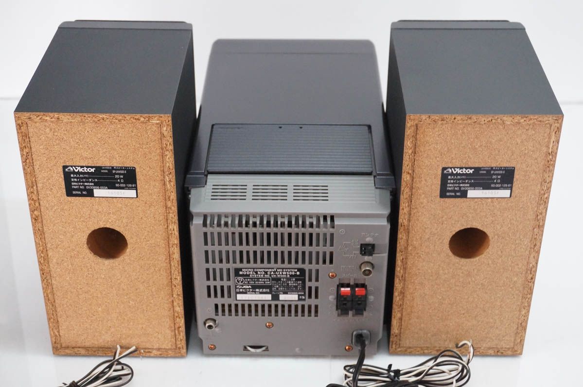 中古】JVC Victorビクター マイクロコンポーネントMDシステム CD／W-MD