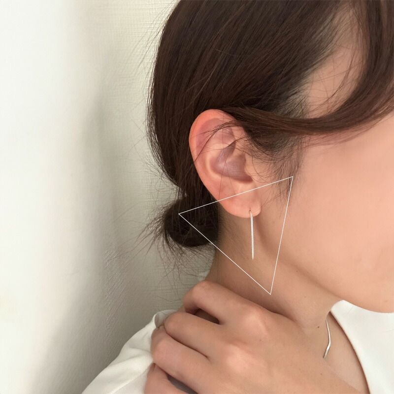 送料無料】 アメリカンピアス ピアス チェーン 揺れる チェーンピアス