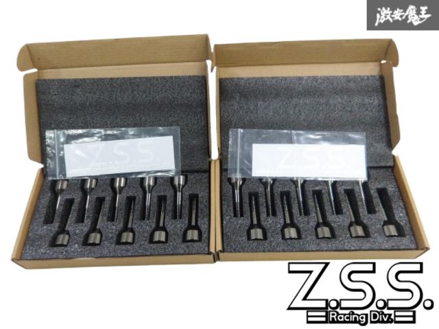 【未使用 アウトレット品】 Z.S.S. ZSS ホイールボルト 20本セット チタン風 M14xP1.50 テーパー VOLVO ボルボ などに 即納 棚28-2