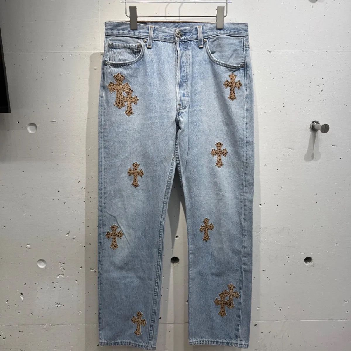 CHROME HEARTS クロムハーツ LEVI'S 501 LEOPARD レオパード ハラコ