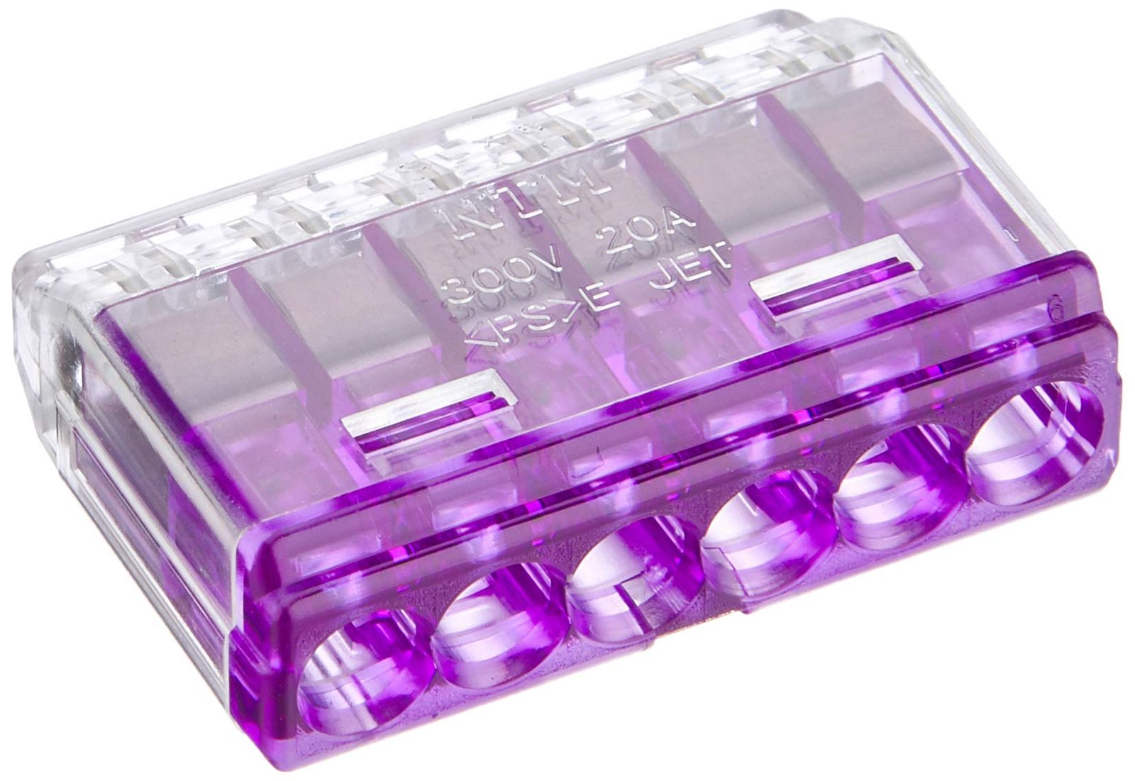 新品 TRUSCO(トラスコ) 差込形電線コネクタ極数6 (6個入) T-QL-6 x 10 パック【ケース販売】