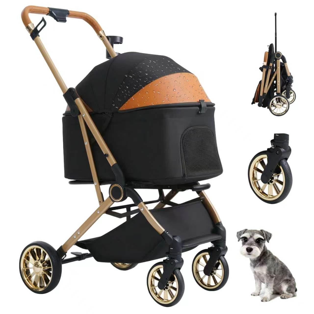 【新登場1秒コット付折り畳み】MILA&LOUIS ペットカート 1秒コット付折り畳み 犬用カート 小型犬 中型犬 犬バギー 猫 多機能 犬用ベビーカー ワンタッチ全車折りたたみ コンパクト収納 ペットバギー 広い空間 ドッグカート 人気 組み立て簡単 自立可