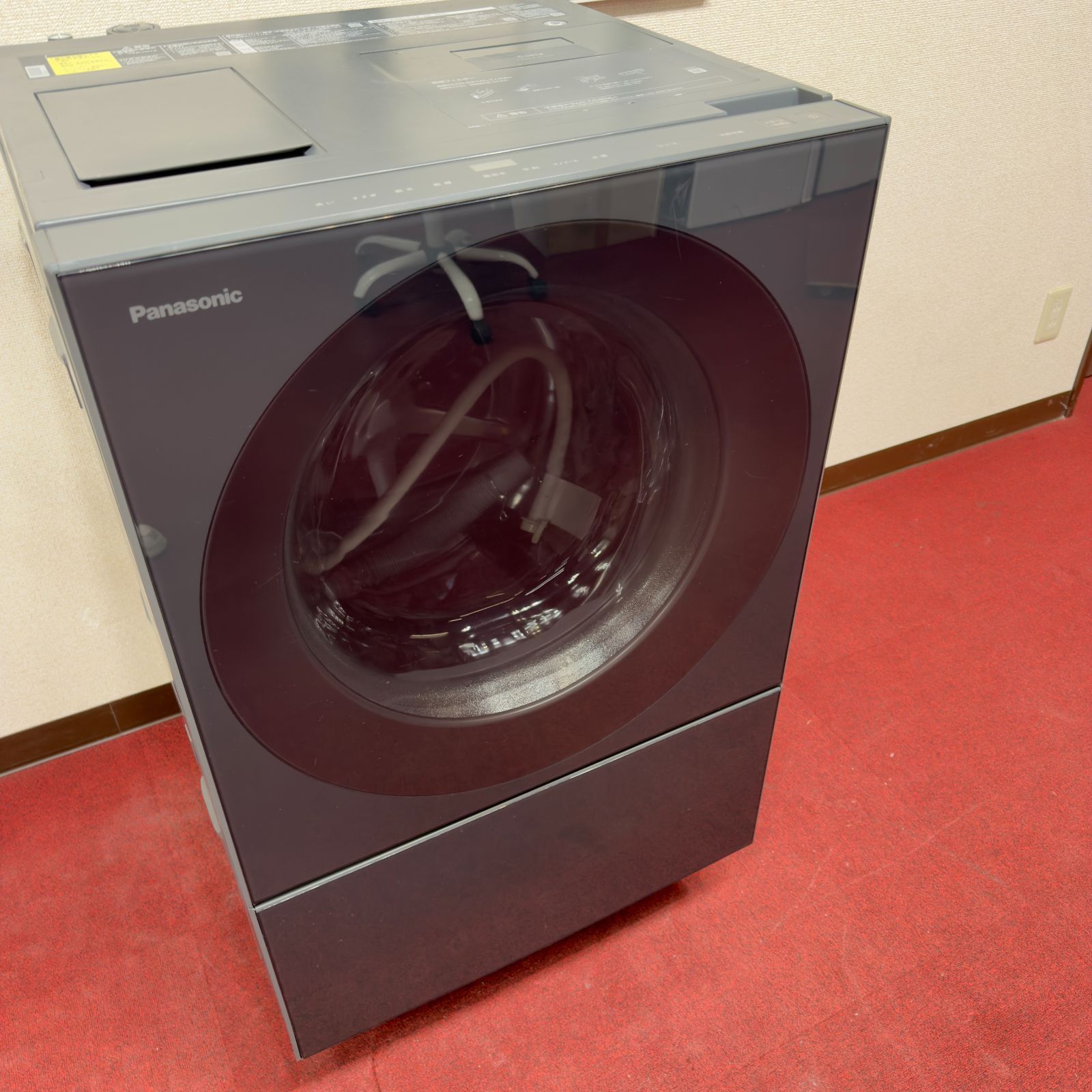 東京23区送料無料 超美品パナソニックキューブル2022年製 ドラム型洗濯