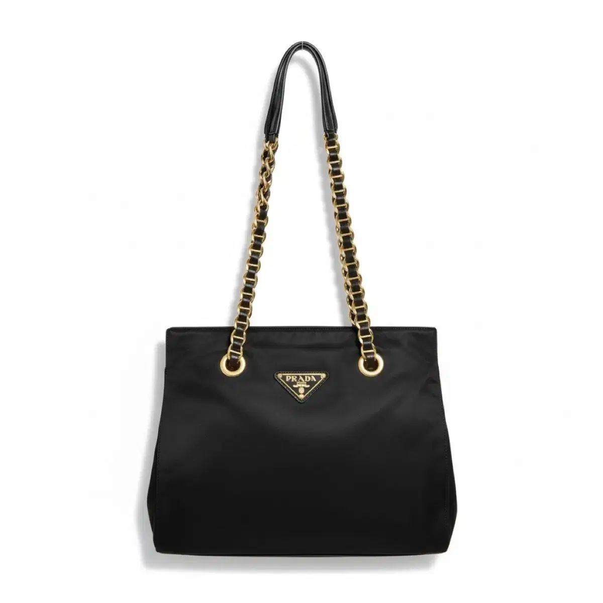 正規品 ヴィンテージ PRADA プラダ ナイロン ブラック チェーン 