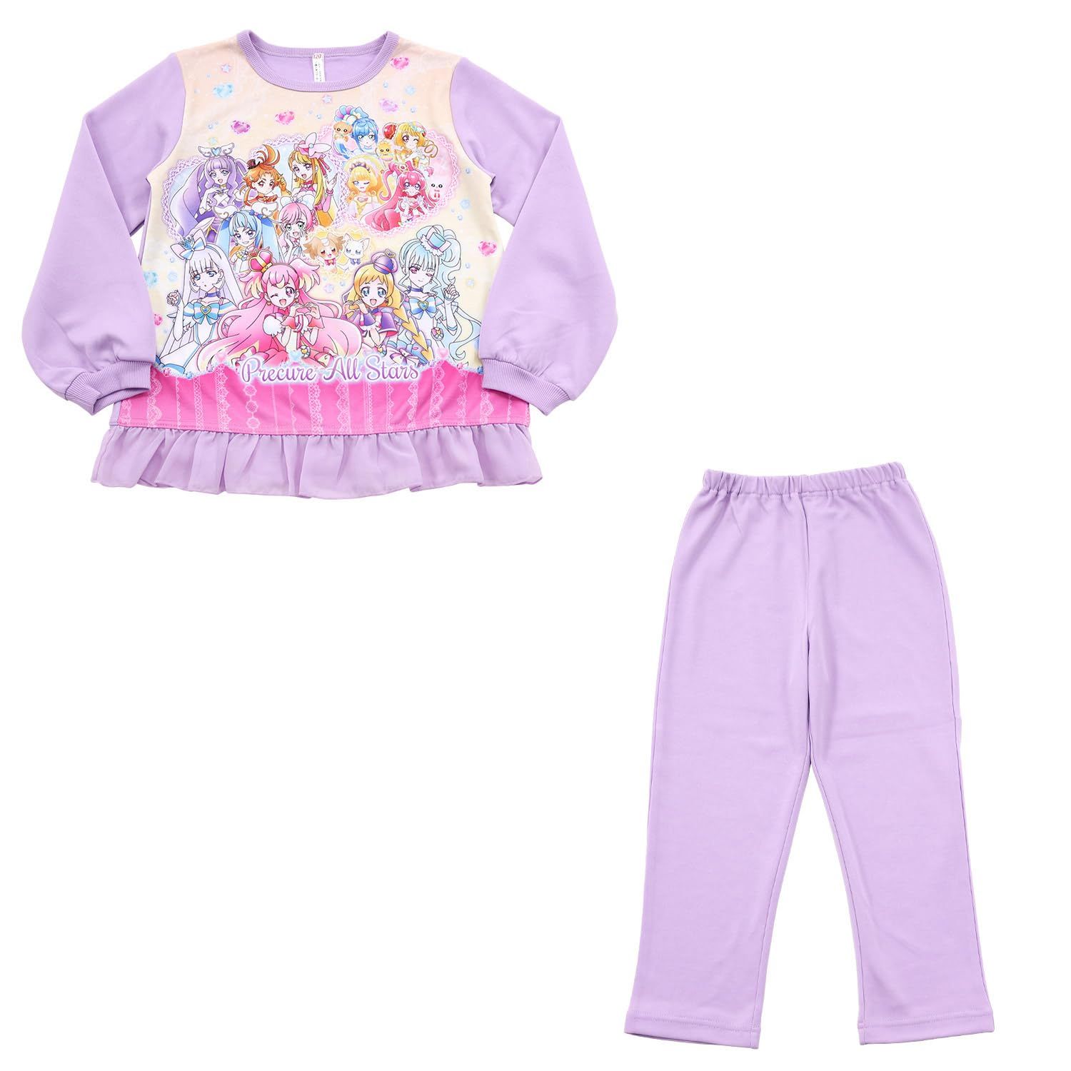 新品 [バンダイ] プリキュアオールスターズ 女児 光るダンボールニットパジャマ 571