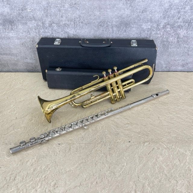 フルート トランペット 2点セット 【中古】Tokan Prima No.12 トランペット Sound Flute フルート SDN-251 金管楽器 / 516693