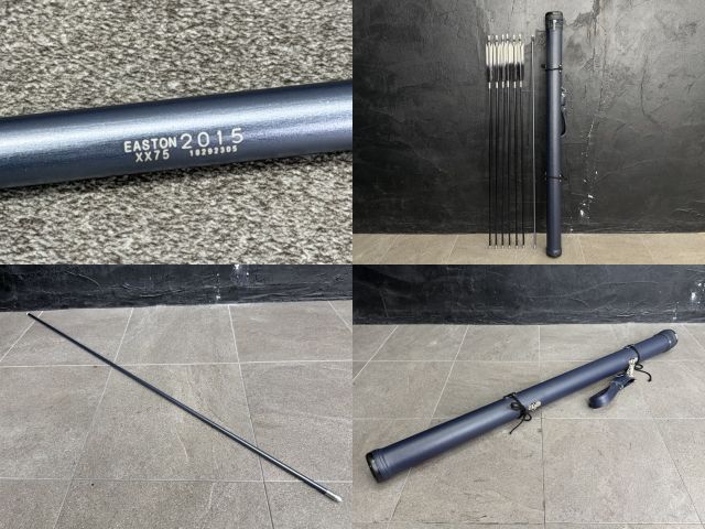 弓道 矢 6本セット 全長(約)：103.5㎝ EASTON/イーストン XX75 2015 専用ケース付き 札幌市 東区 美品 矢 6本セット 【中古】 EASTON イーストン 1913 XX751本おまけ