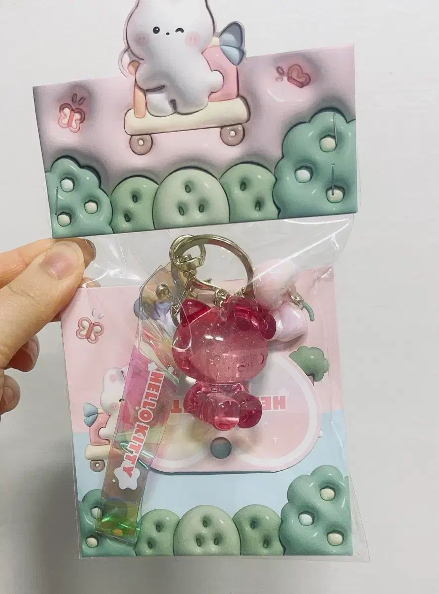 ハローキティ クリア キーホルダー