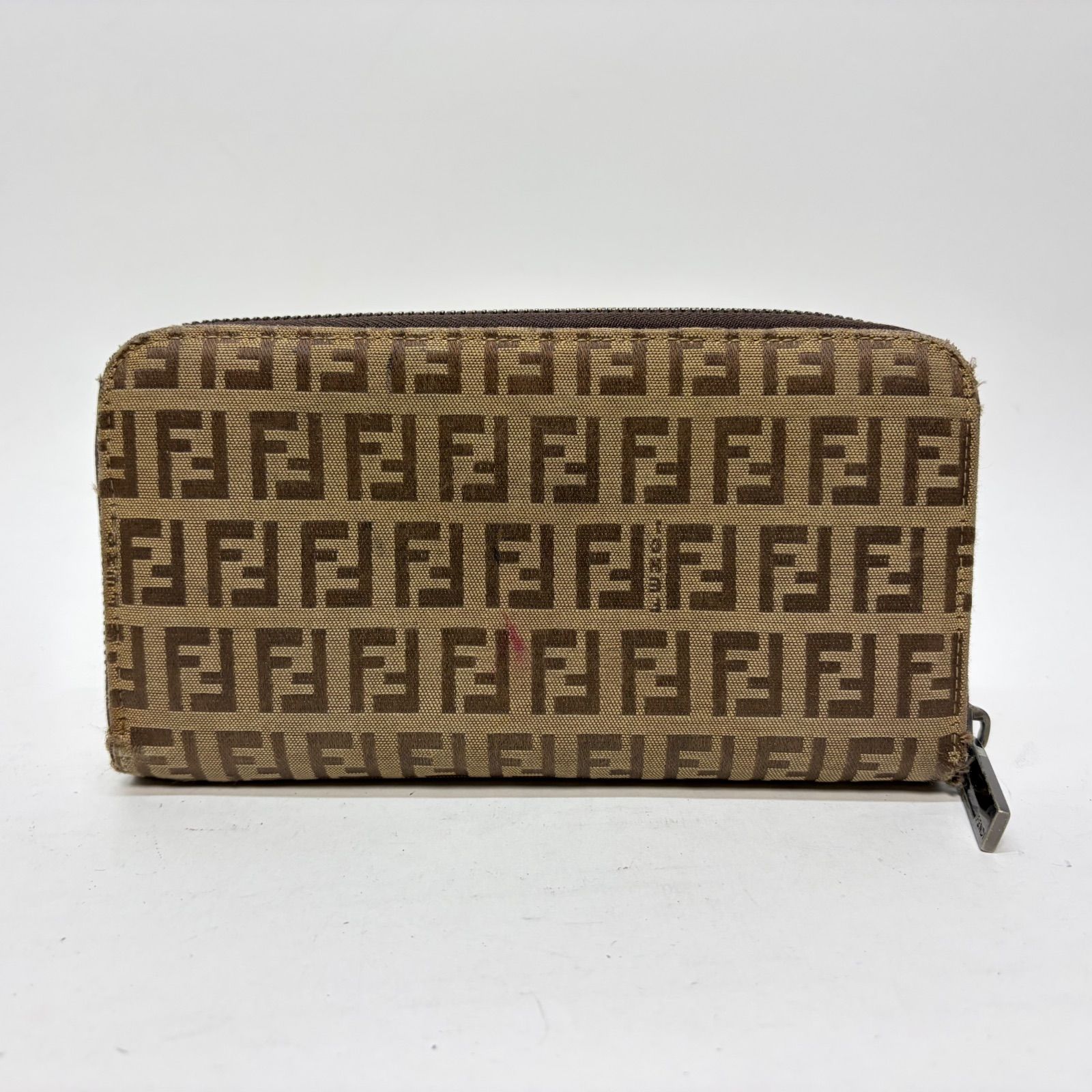 4207 FENDI フェンディ 長財布 キャンバス ラウンドファスナー - メルカリ