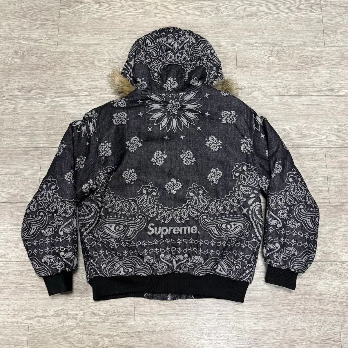 Supreme バンダナ ジャカード デニム フード ウォーク ジャケット