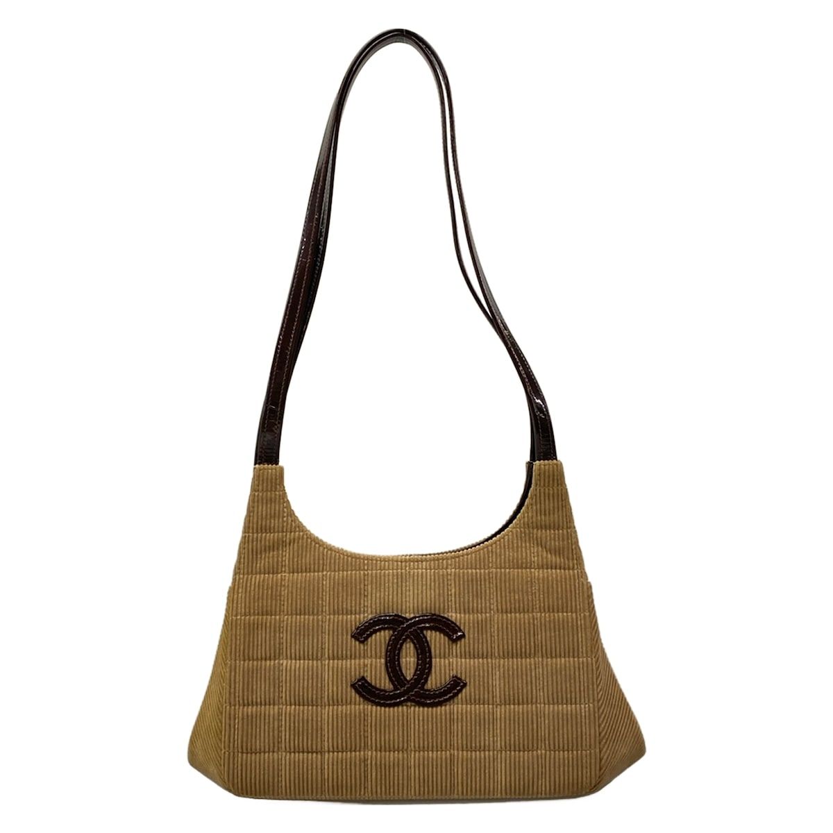 CHANEL(シャネル) ショルダーバッグ チョコバー ライトブラウン×ダーク