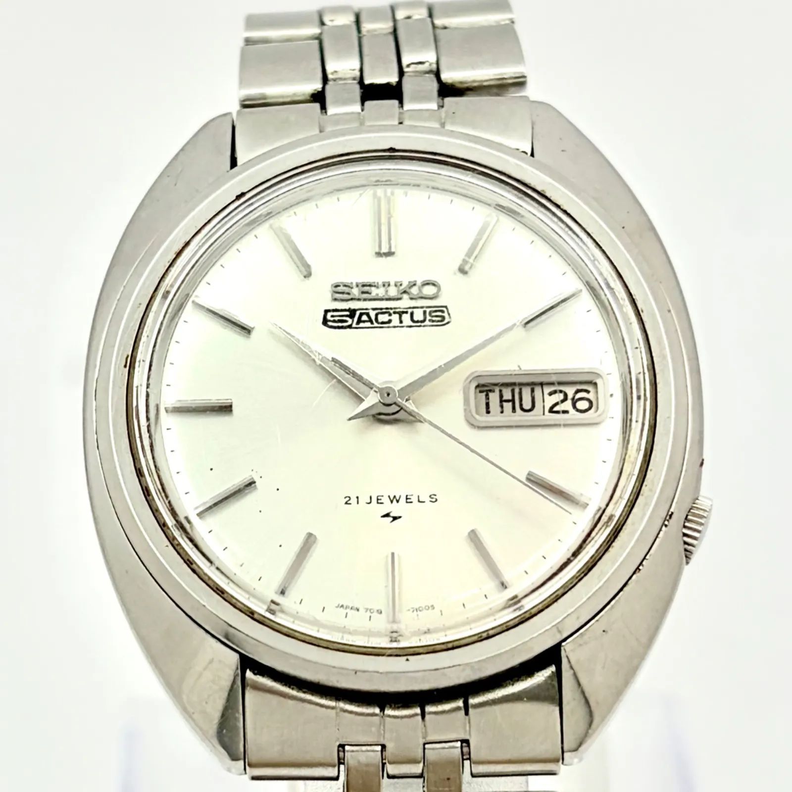 稼働】SEIKO5 セイコー5 アクタス 機械式 自動巻き メンズ 腕時計 
