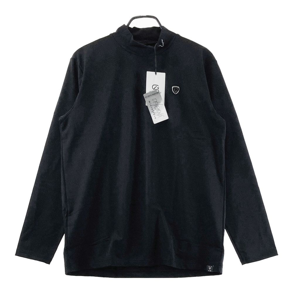 サイズ：5 CPG GOLF シーピージーゴルフ 2109-24201 長袖モックネックTシャツ  ブラック系 [240101676348] ゴルフウェア メンズ ストスト サイズ：5 CPG GOLF シーピージーゴルフ 2109-24201 長袖モックネックT