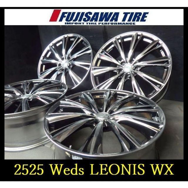 【2525】T5207045▲Weds LEONIS WX▲20x8.5J 5穴 PCD114.3 +52▲4本