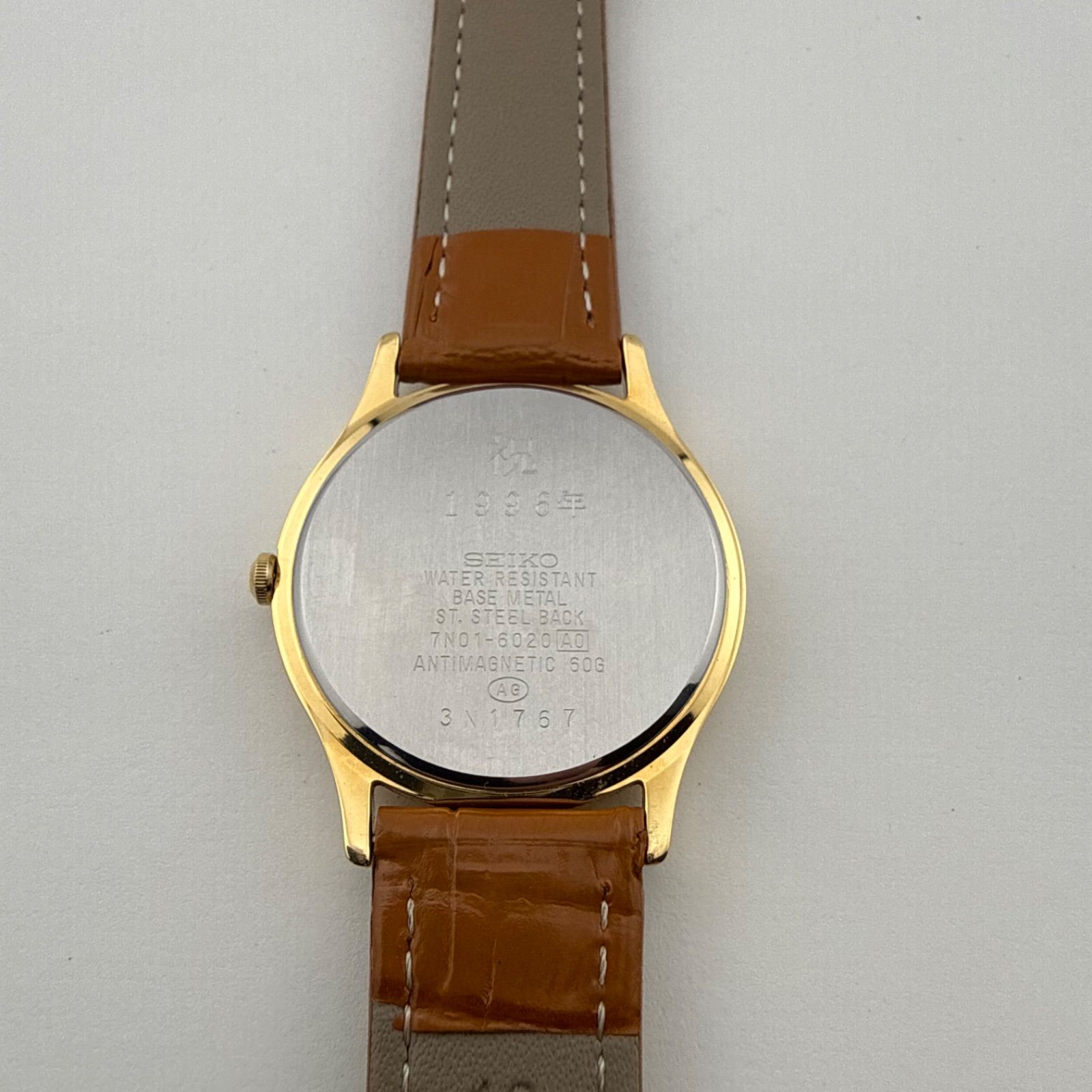 SEIKO 7N01-6020 セイコー メンズ 腕時計 クォーツ 稼働品 電池交換 