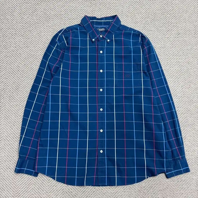 CHAPS RALPH LAUREN チェック ネイビー シャツ v1644