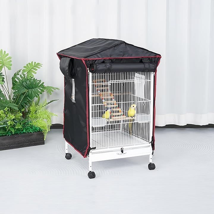 Jiza 鳥かごカバー マルチカバー ケージカバー 遮光 防寒 防音 洗濯可