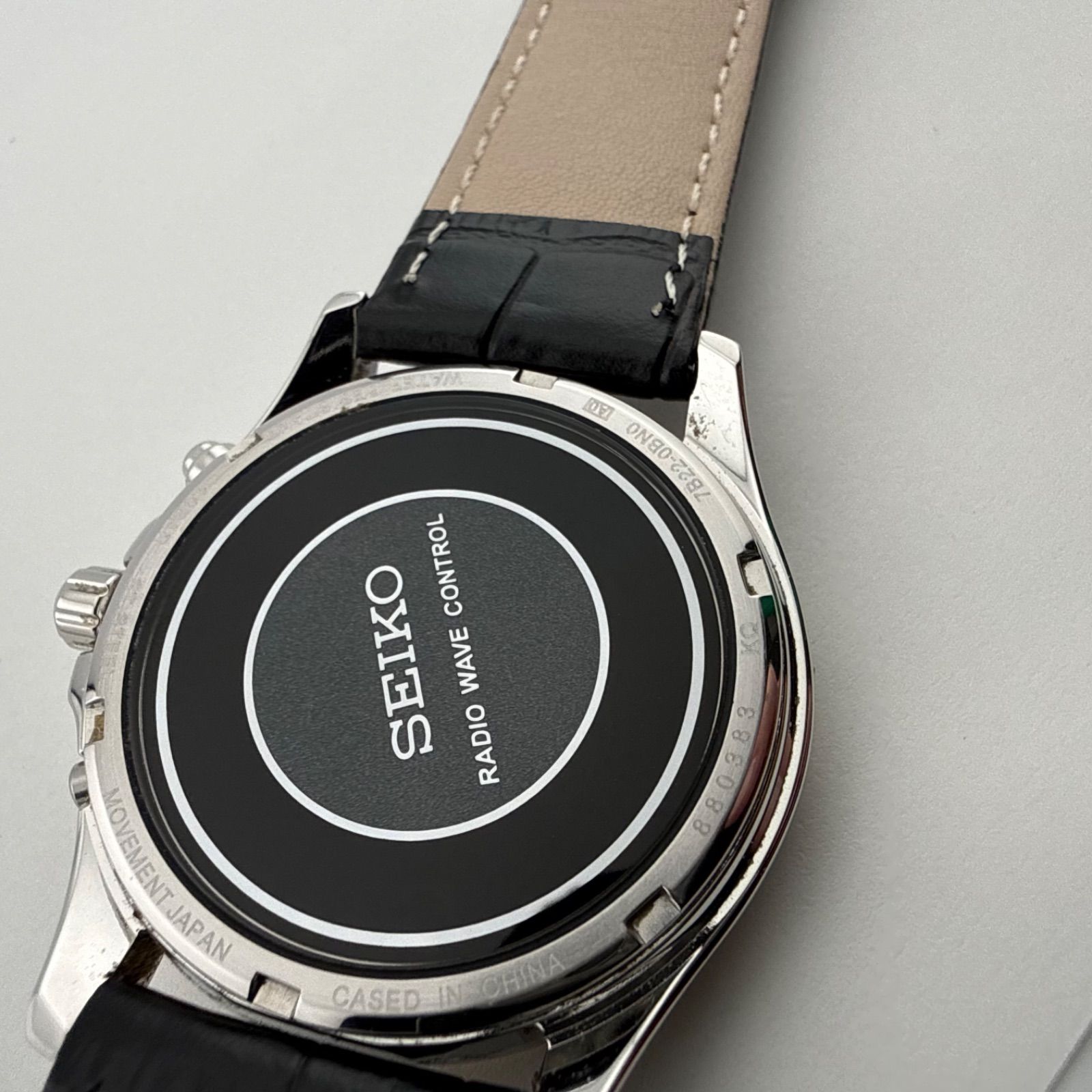 SEIKO 7B22-0BN0 セイコー メンズ 腕時計 電波ソーラー 稼働品 電波 