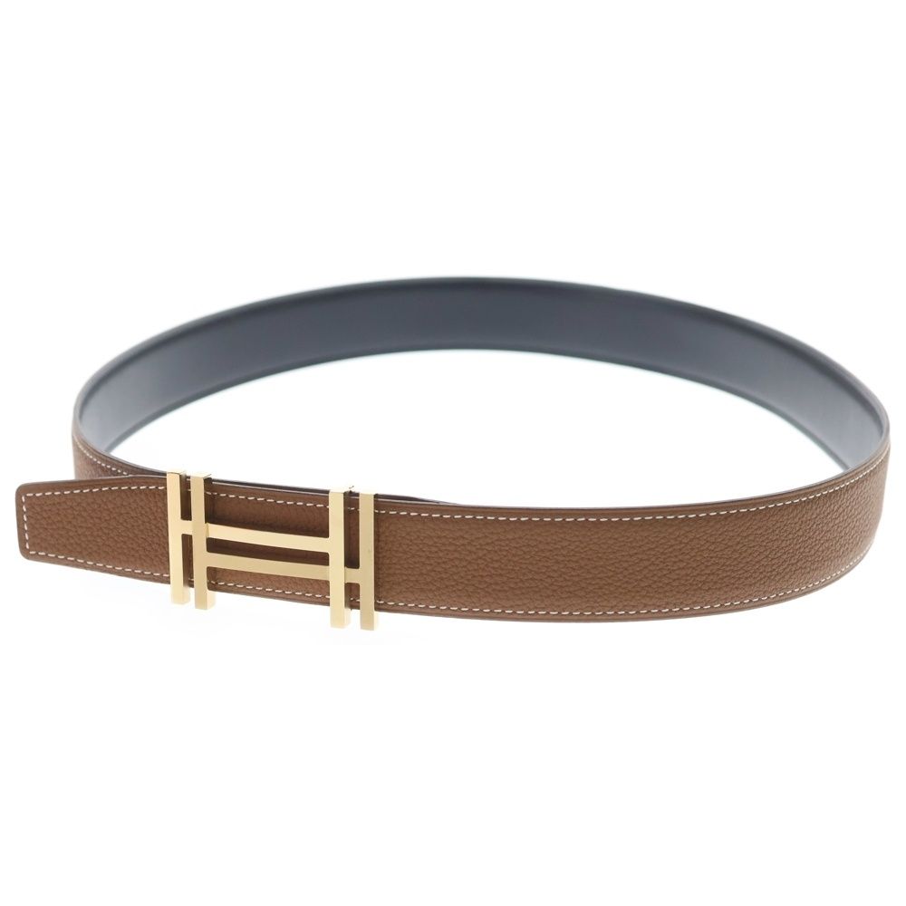 HERMES (エルメス) H オ カレ ゴールドロゴバックル リバーシブル