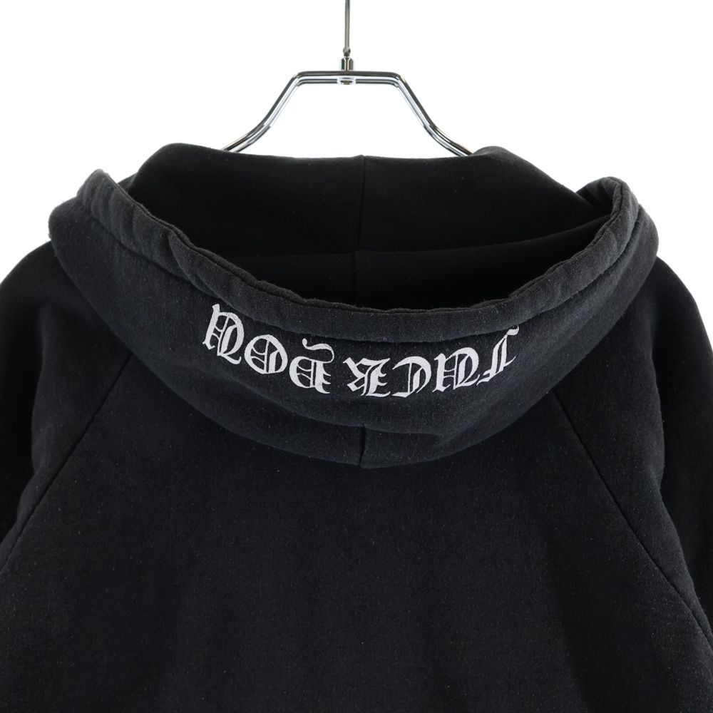 クロムハーツ SWTSHRT HD ZIP 袖ロゴプリントダガージップアップ 