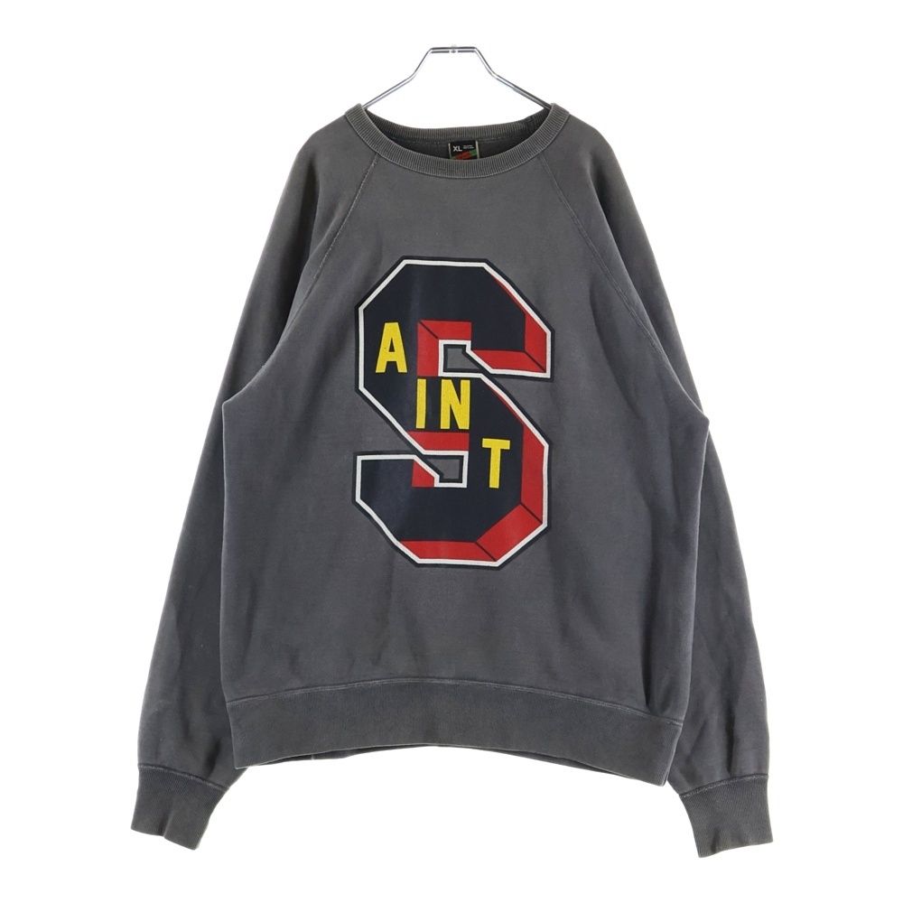 SAINT MICHAEL セントマイケル 22AW ×DENIM TEARS DT CREW SWT デニムティアーズ 両面プリント クルーネック スウェット トレーナー ブラック SM-A22-0000-050 SAINT MICHAEL (セントマイケル) 22AW ×DENIM TEARS DT CREW SWT