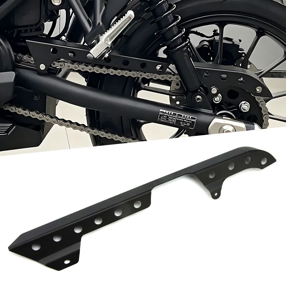 ホンダ対応 レブル250 レブル500 CL300/CL250/CL500チェーンカバー ブラック ステンレス製 チェーンガード カスタムパーツ