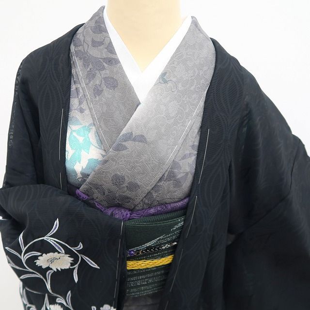 ❁tomihisa❁新品 紋紗 金彩友禅 和田全央 落款 唐花 夏着物“一閃に