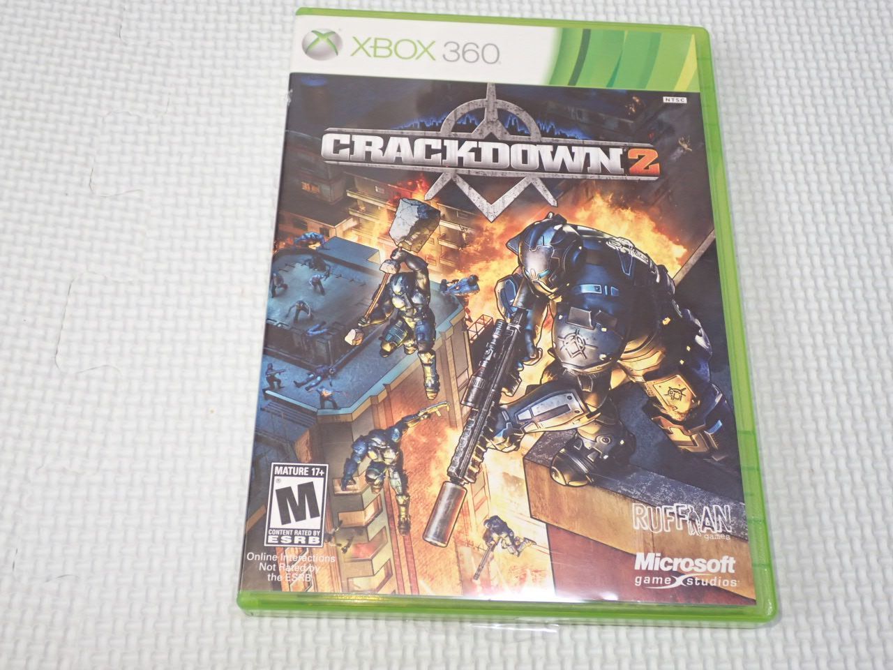 xbox360★CRACKDOWN 2 海外版 北米版 マップ付★箱付・説明書付・ソフト付★動作確認済