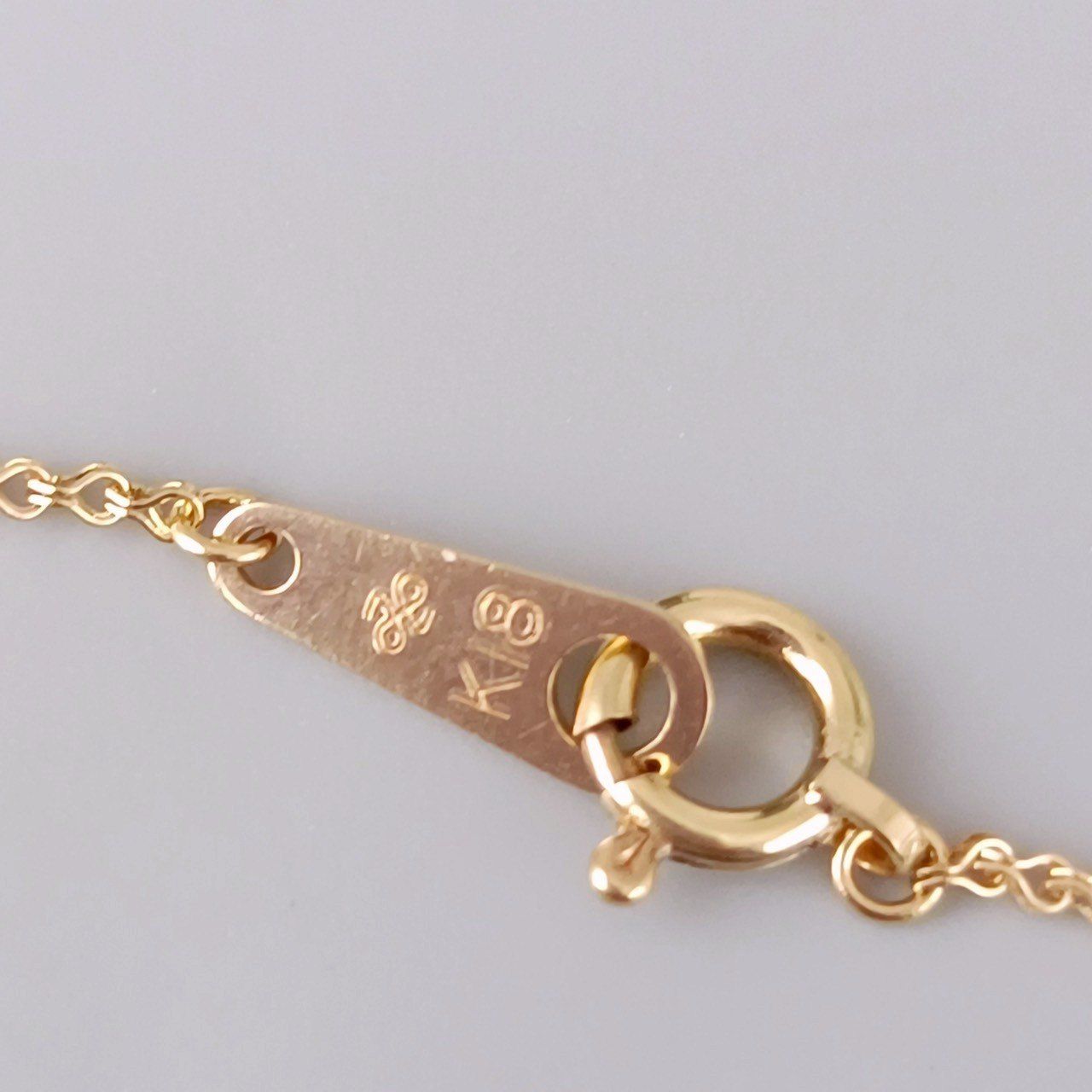 ガーネット　ジュエリーマキ　k18 18金　ブランド刻印あり　ネックレストップ 18金 K18 男女兼用 ジュエリーマキ デザインネックレス 1.29g 40.5