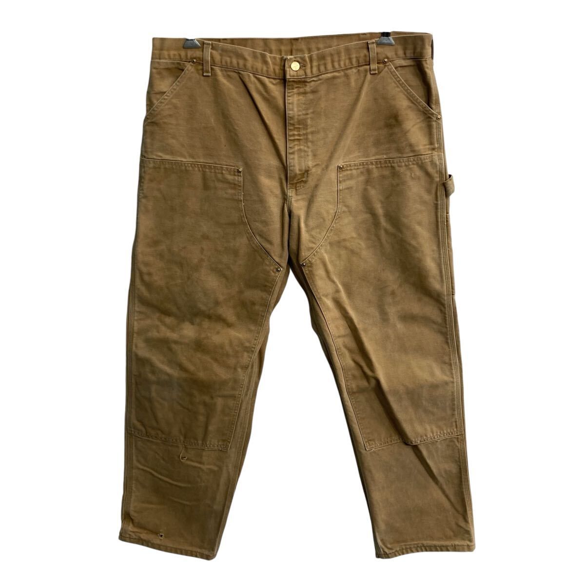 Carhartt ダック ペインターパンツ W42 ベージュ カーハート ジップ 