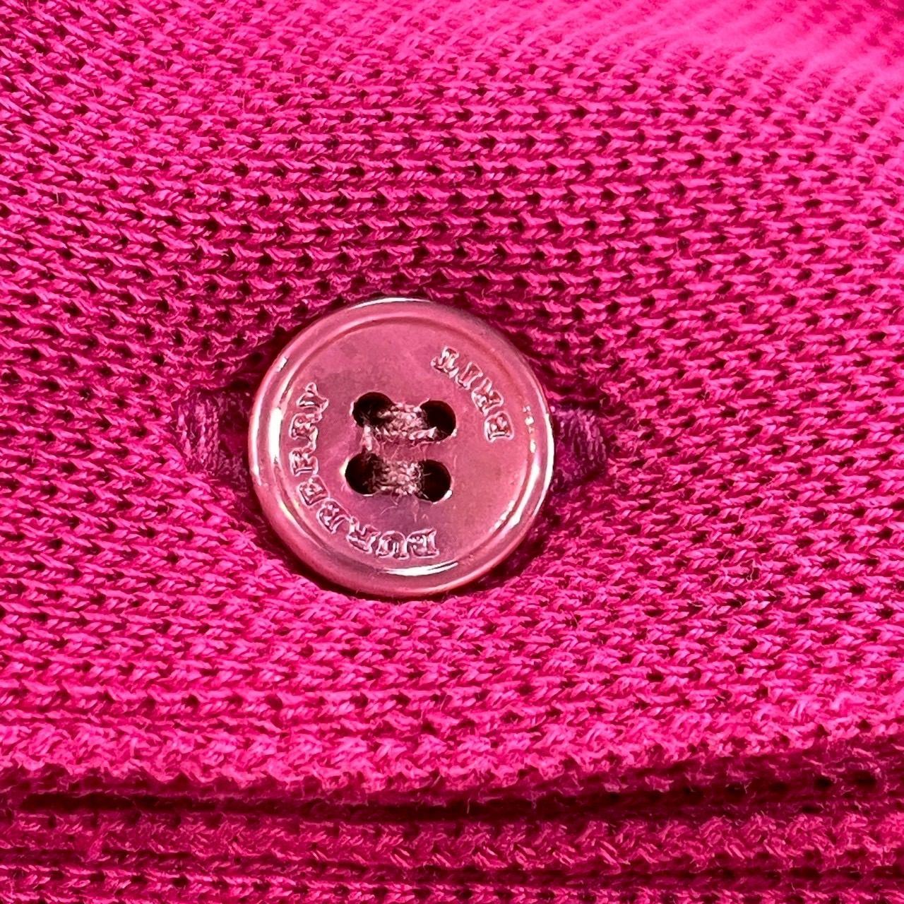 バーバリー ポロシャツ ピンク Burberry Brit バーバリー 半袖 ポロシャツ メタルホースロゴ 鹿子