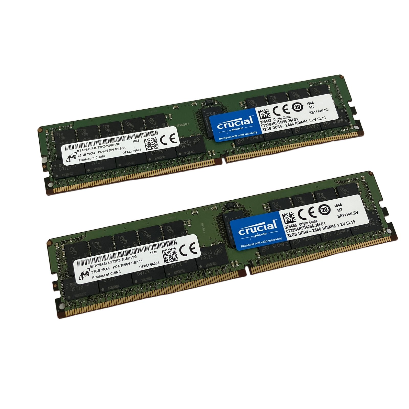 crucial CT32G4RFD4266 36FD1 32GB DDR4-2666 RDIMM 1.2V CL19 メモリ 