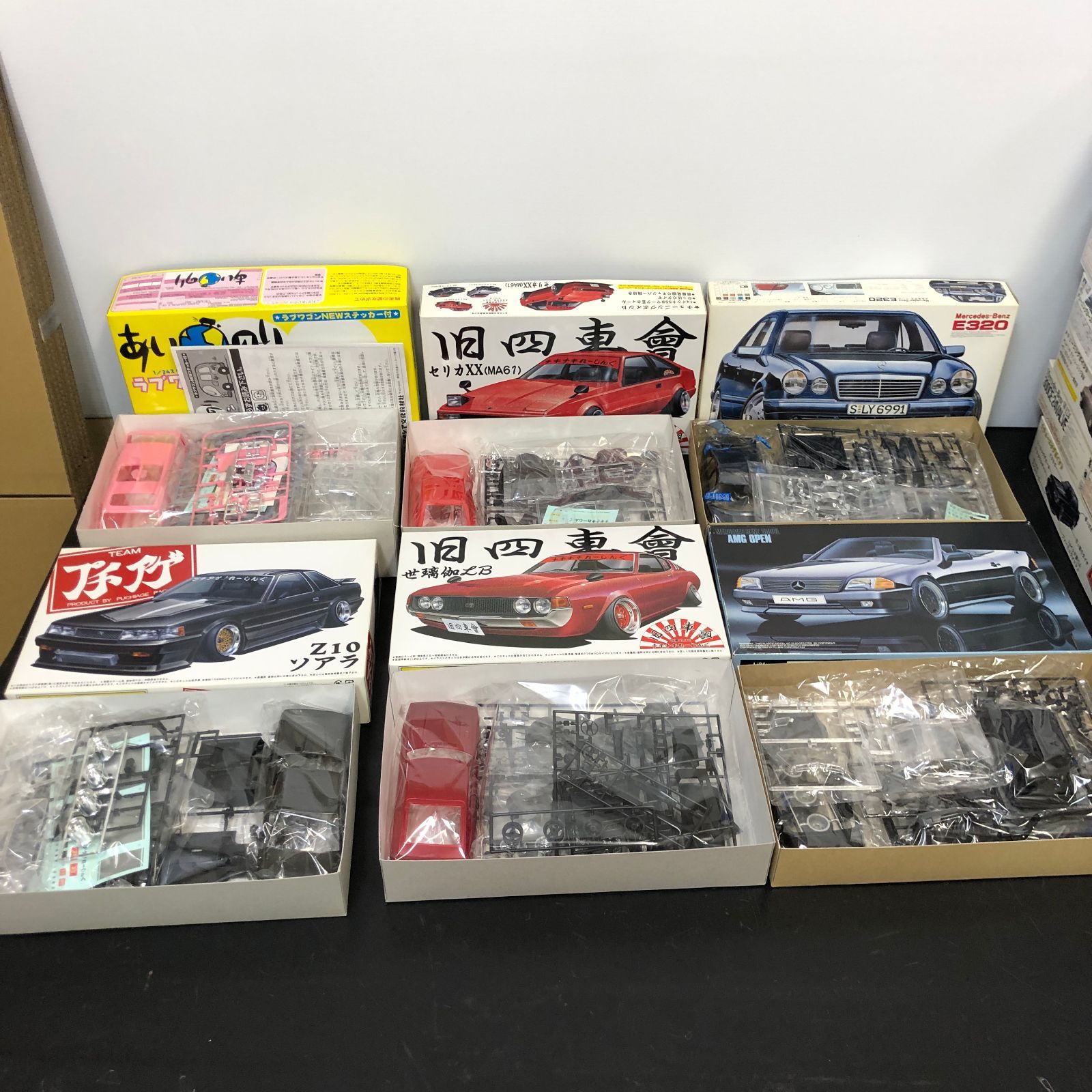 △【2個口発送】プラモデル 自動車 等 まとめ 未組み立て ジャンク品