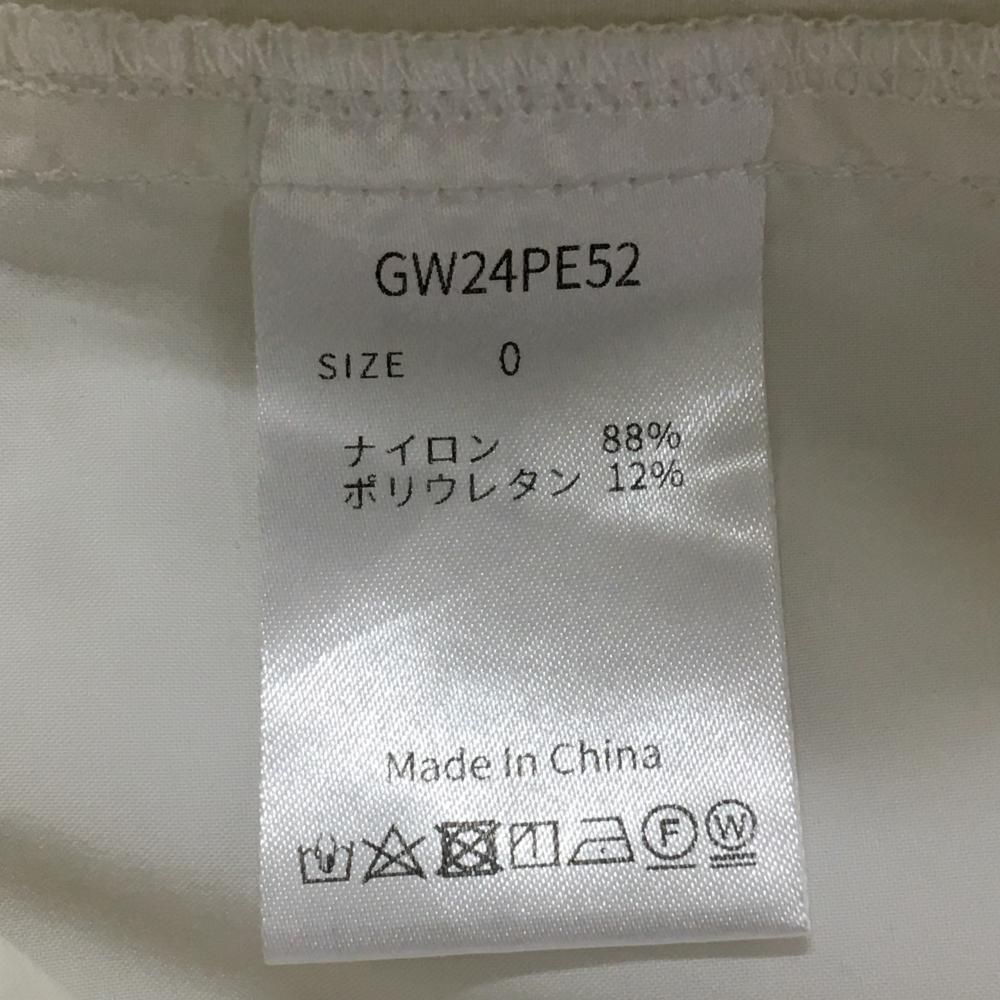 超美品】エルグワン ショートパンツ 白 ポケット口ロゴ刺しゅう