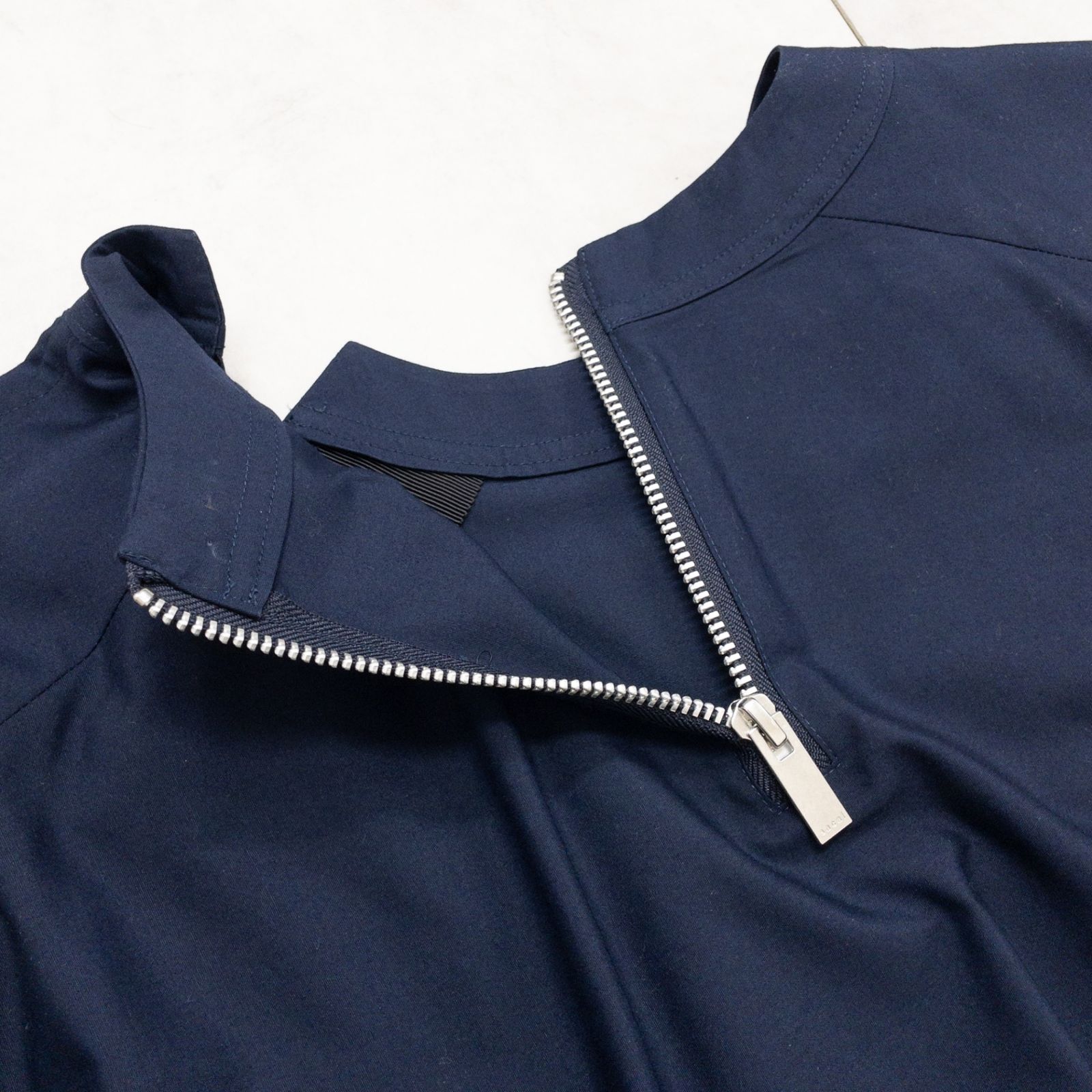 sacai サカイ ワンピース ハトメ レースアップ ギャザー コットン