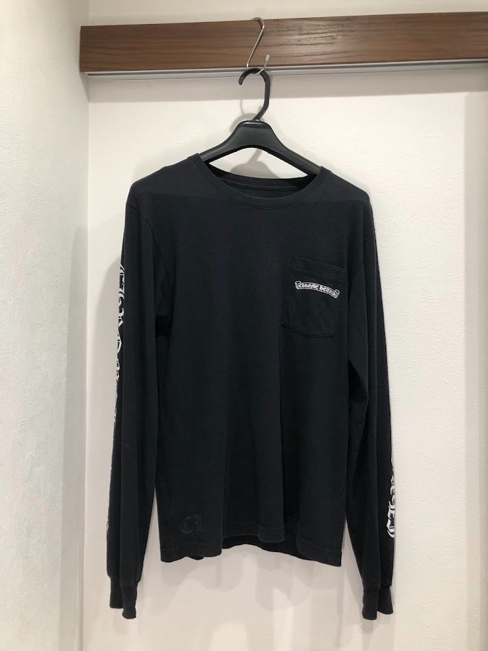 CHROME HEARTS クロムハーツ バックスクロールラベル 長袖Tシャツ