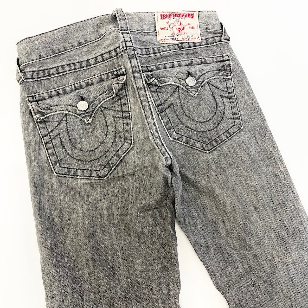 69d30 米国製 TRUE RELIGION トゥルーレリジョン RICKY ストレート 