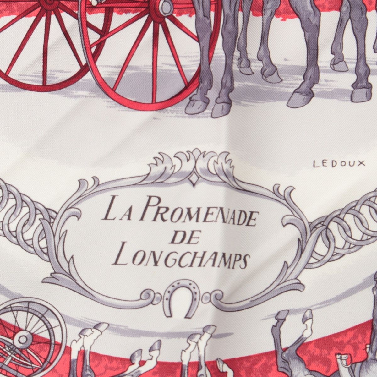 エルメス カレ90 シルク ロンシャンへの散歩 LA PROMENADE DE