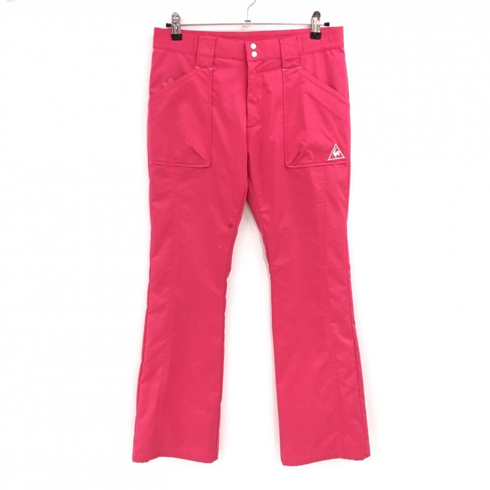 ルコックゴルフ パンツ ピンク×白 ハート レディース 11 ゴルフウェア le coq sportif ルコックゴルフ パンツ レディース メッシュ サイズ：M スカート