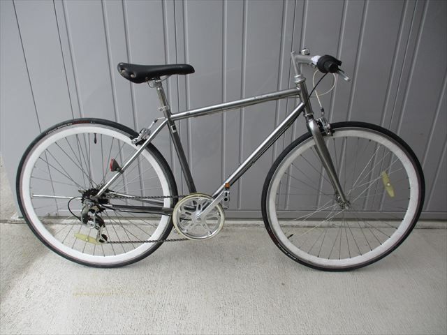 F49☆整備済み☆完成車発送☆中古自転車 クロスバイク 【シルバー 46 F49☆整備済み☆完成車発送☆中古自転車 クロスバイク 【シルバー 46